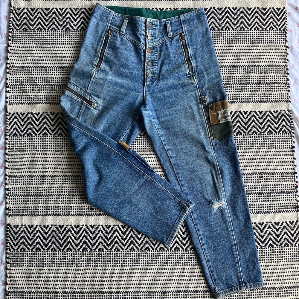 Vintage Marcel Dachet Button Fly Utility Jeans